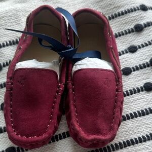 Janie and Jack Classic Burgundy Kids Loafers